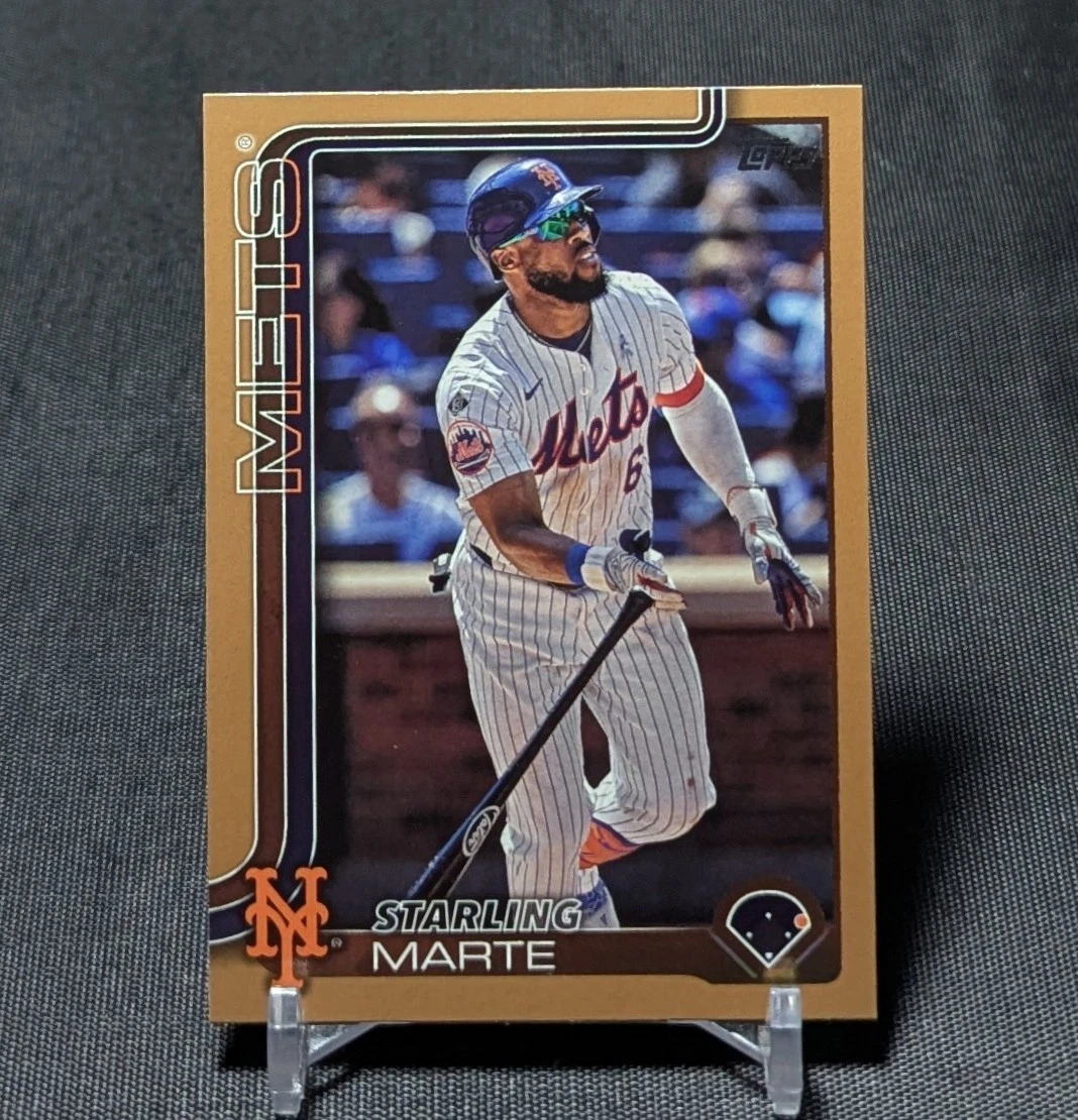 Starling Marte Gold /2025 2025 Topps Series 1 Baseball Card #173 New York Mets