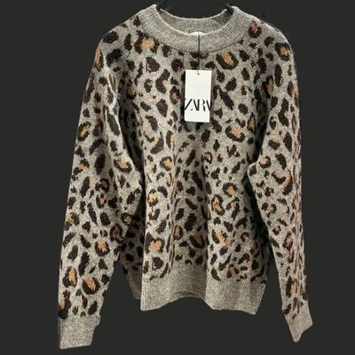 ZARA ザラ　アニマルジャカードニットジャケット　サイズ／Ｓ s-l400.jpg