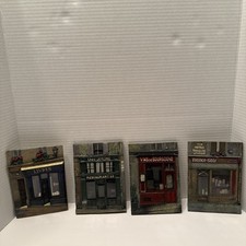 (4) French Storefront Door & Paris Store Front Art Ceramic Delightful Wall Art