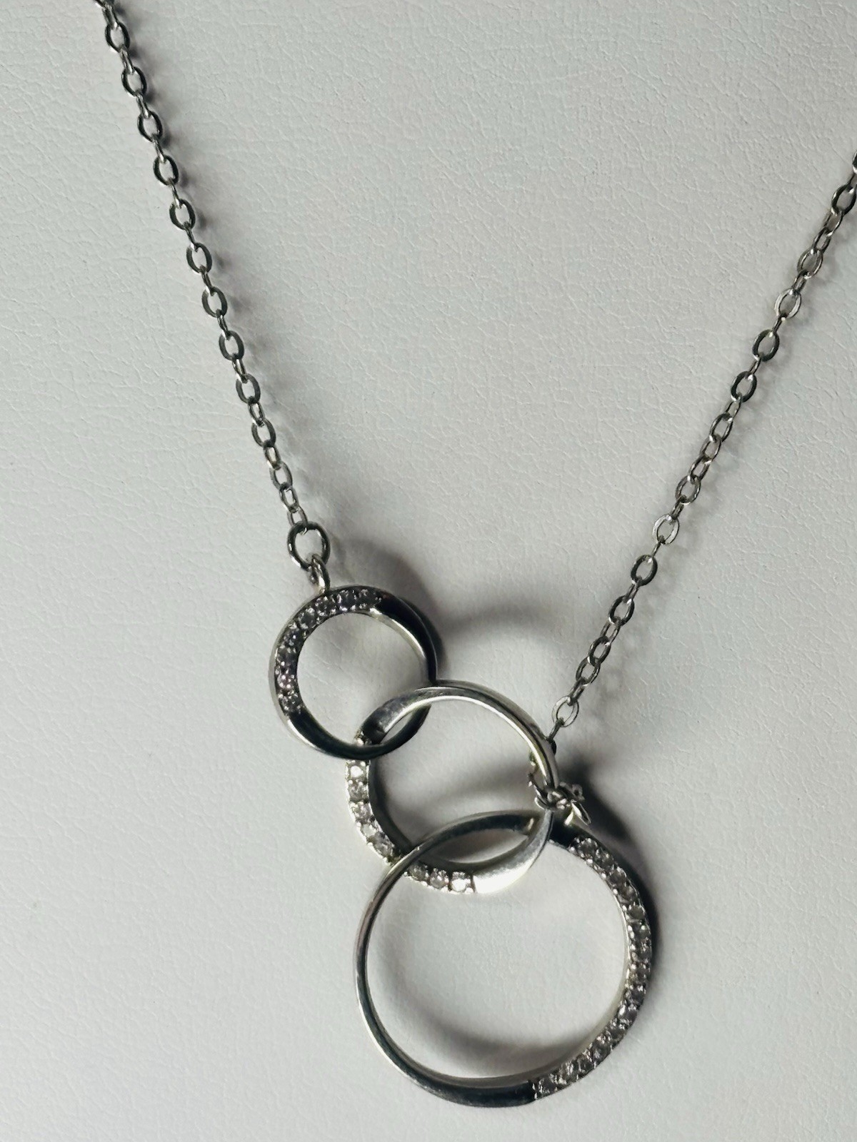 925 Sterling Silver Geometric Interlocking Circle… - image 7