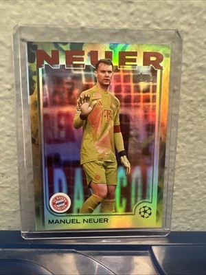 2024-25 Topps UEFA Club Competitions Manuel Neuer #101 Gold Inferno # 01/50
