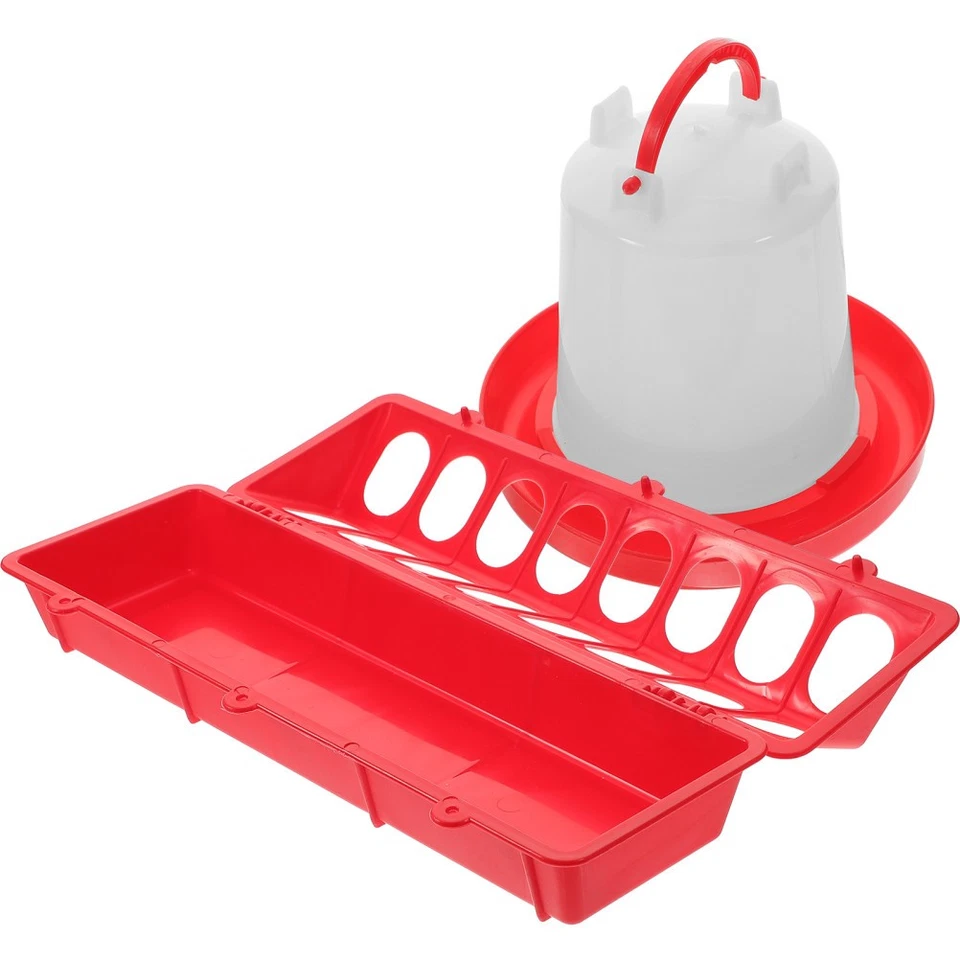  Futterautomat Geflügel Hängender Hühnerfutterspender Wasserschale - Bild 4 von 4