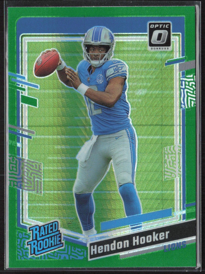 2023 Donruss Optic #234 Hendon Hooker Green Hyper