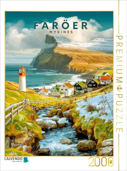Calvendo Puzzle Mykines Lighthouse | 2000 Pieces, Finished Size 35.4 × 26.4 In (-image