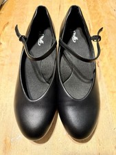 Black Dance Shoes by Steele Women's Size 9 1.5 Inch Heel