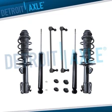 Front Struts w/ Coil Spring Sway Bars Rear Shocks for 2006 - 2012 Toyota Yaris