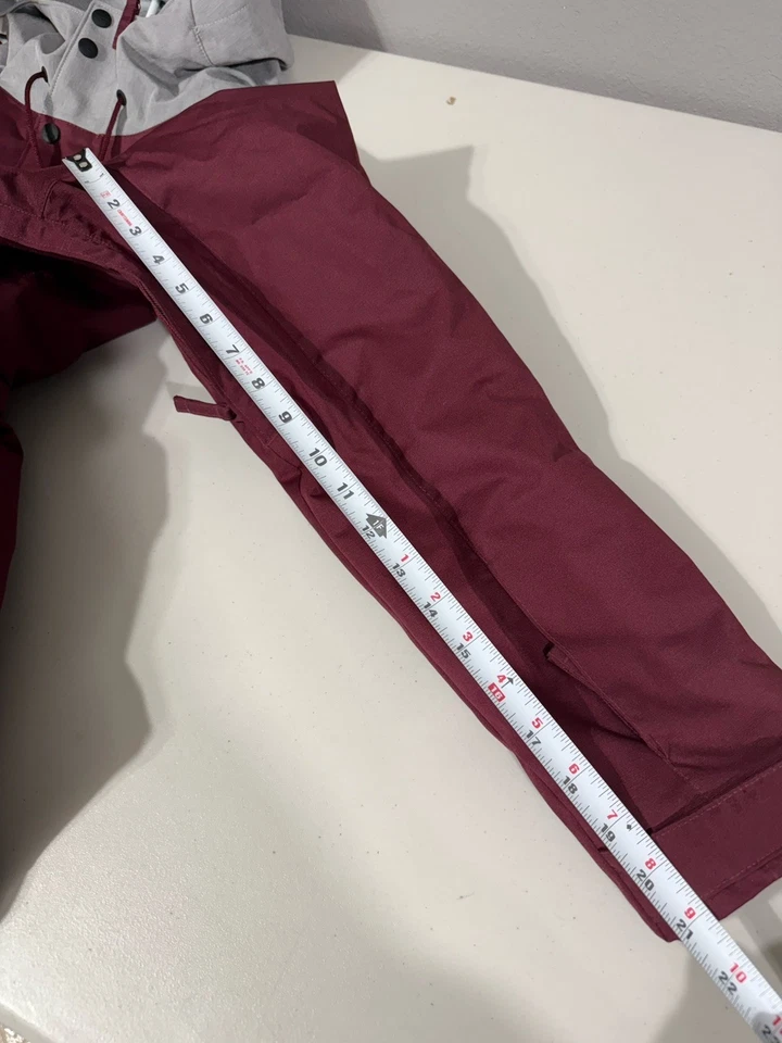 Oakley Charlie BZI Jacket Burgundy Hooded Winter Women's S Skiing Snowboard Coat - Image 4 of 4