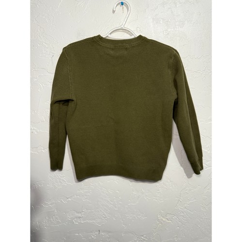 Zara kids crew neck army green sweater boys 10 classic streetwear grunge urban - Picture 5 of 6