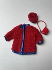 Vintage Mattel 1970-71 Barbie SKIPPER #1746 "Wooly Winner" Coat Hat Purse