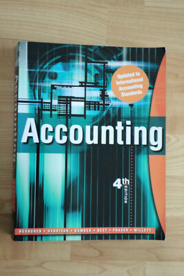 Accounting 4th Ed.von  Horngren, Harrison et al. 0733977707 Sehr Gut!!!
