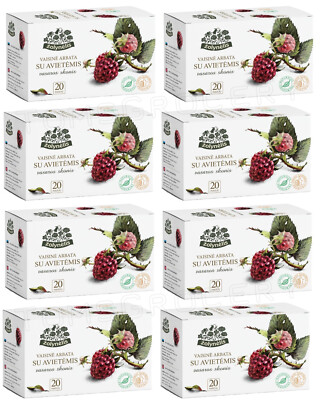 8 NATURAL ORGANIC RASPBERRY Flavor Herbal Infusion Tea Boxes Zolynelis