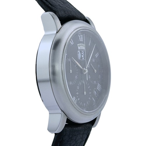 Nivrel Héritage Chrono La Grande Date Men's Wristwatch Automatic Ref. N 580.001 - Picture 4 of 6