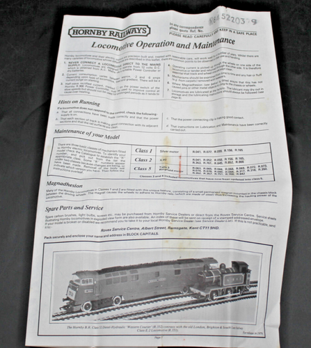 Hornby Railways 1979 calibre R/R OO Flying Scotsman 4=6-2 L.N.E.R. Clase 43 Loco - Imagen 8 de 12