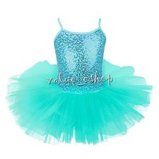 Girls Gymnastics Ballet Dress Leotard Toddler Kids Tutu Skirt Dance wear Costume