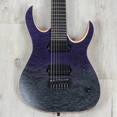 Mayones Duvell Elite 7 7-String Guitar, Custom Transparent Purple