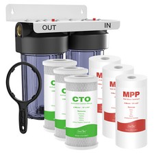 10Inch Big Blue Whole House Water Filter System Big Housing 3 Set Extra Filter