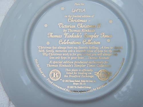 Thomas Kinkade's Simpler Times Serie 6" Teller + Holz Kalender Set + Extras - Bild 15 von 18