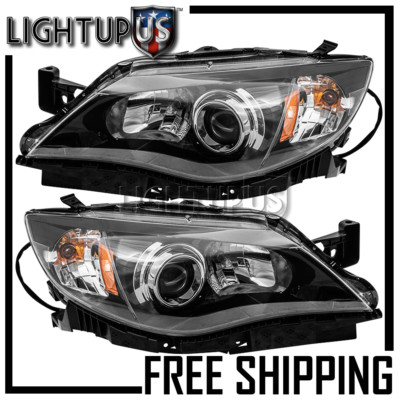 Left Right Sides Pair Halogen Headlights for 2008-2011 SUBARA IMPREZA/WRX