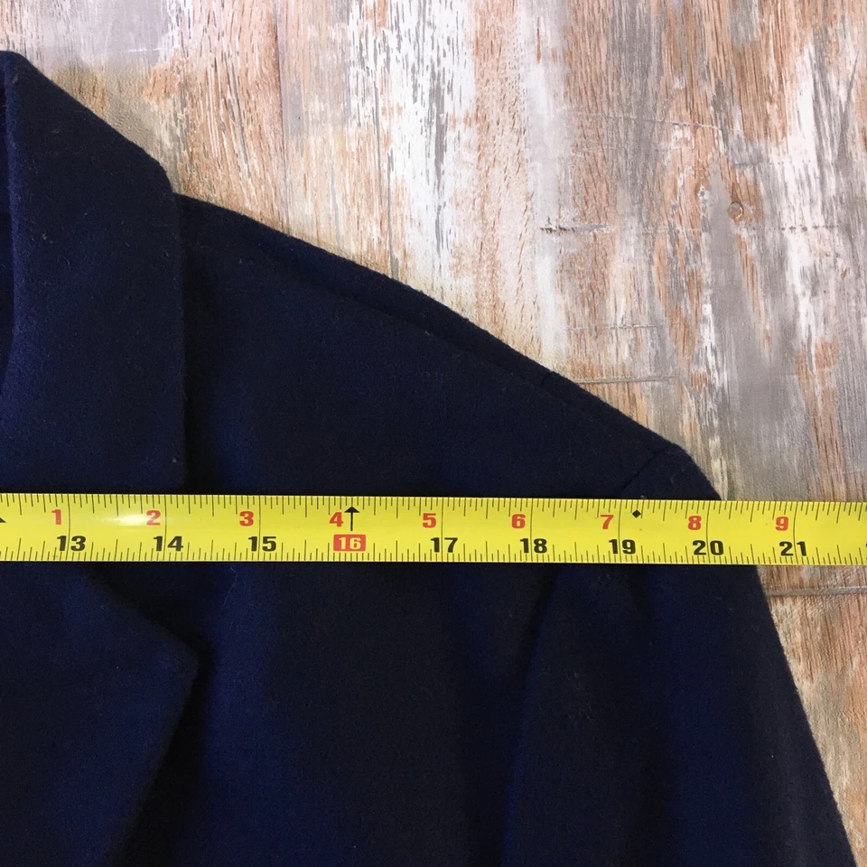 NUEVO CON ETIQUETAS $398 Chaqueta Blazer Outerknown Para Hombre Azul Marino Talla 44 Lana Italiana Foto 3 de 4