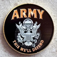 US Army SF Airborne Military Challenge Coin ~ This We’ll Defend