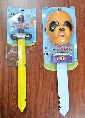 2packAdventure Time Jake Sword & Mask & Finn's Golden Sword 21''-Package Damaged 