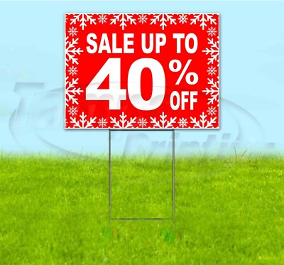 SALE UP TO 40% 18x24 Yard Sign WITH STAKE Corrugated Bandit BUSINESS HOLIDAYS