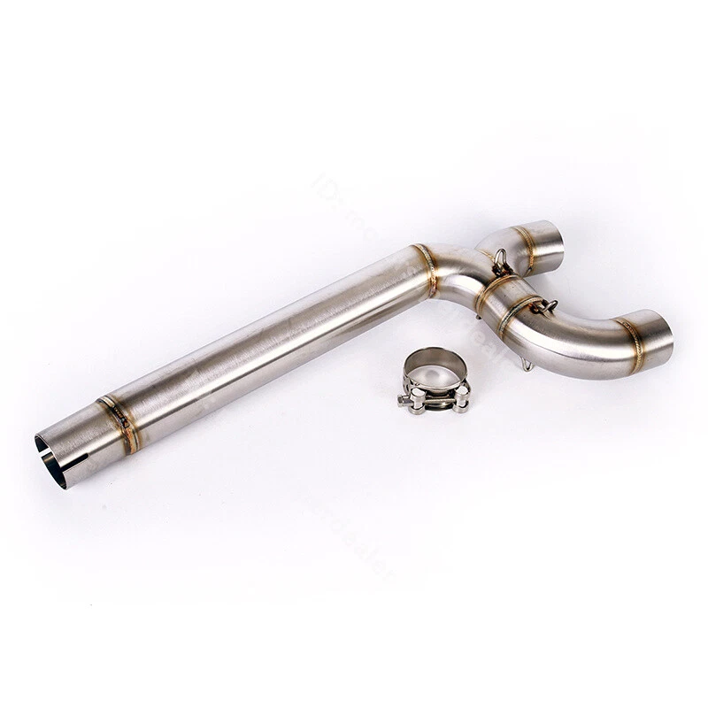 Deslizable para Yamaha FZ6 FZ6N FZ6S 2004-2011 escape enlace medio tubo silenciador puntas 310 mm Foto 4 de 4