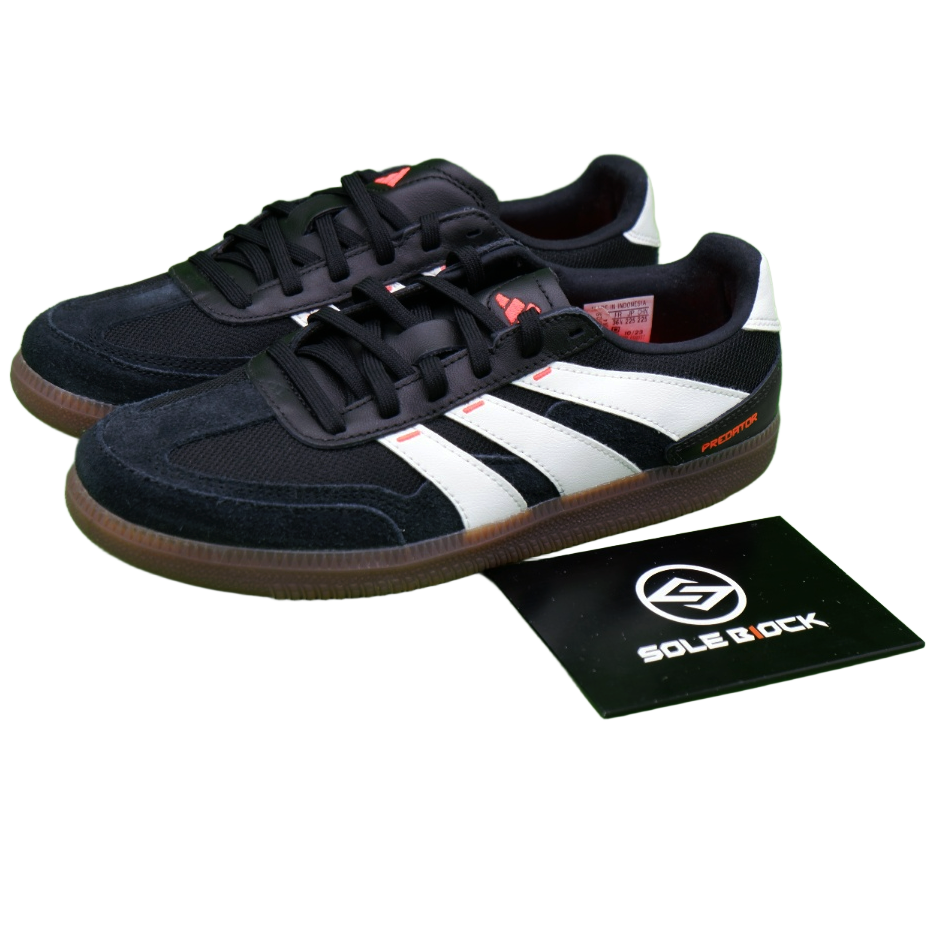 adidas Predator 24 League Freestyle Mens 12 Black White Solar‎ Red Shoes IF1025 adidas Predator Freestyle IN Solar Energy - Core Black  main image 4