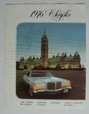 CHRYSLER New Yorker Newport 1976 dealer brochure catalog - English - Canada