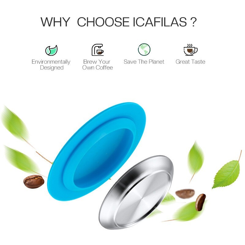 Refillable Stainless Steel Coffee Capsule Pod Filters Easy to Use and
