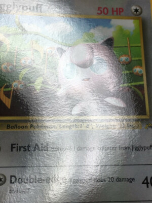 Jigglypuff Pokemon 1999 Glossy Hyper CoroCoro Gray Star Promo