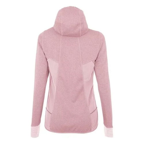 PUEZ Hybrid Polarlite Hooded Fleece Women Zephyr Melange New Lightweight GB 12 - Picture 2 of 4