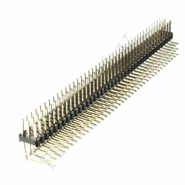 Connecteur D'En-tête (Header) à Angle Droit 90° - Pas 2,54 Mm - 3x40P Mâle Trois Rangées - Neuf - Fabriqué En Chine