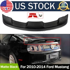 For 2010-2014 Ford Mustang Coupe Matte Black GT500 Style Rear Trunk Spoiler Wing