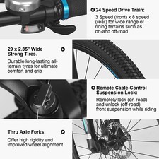 MTB Bike 29 Inch Mountain Bike Alluminium Alloy 24 Speed Shimano Gear — image 8