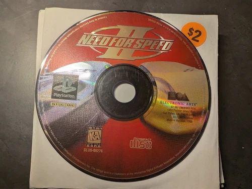 Need for Speed II (Sony PlayStation 1, 1997) DISC ONLY