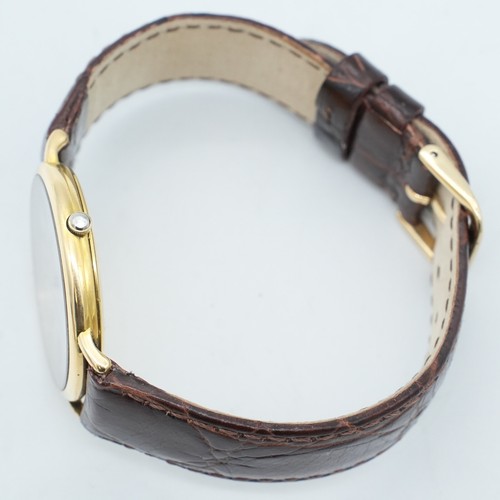 Baume & Mercier Classima 18KT Gelbgold Quarzuhr auf Lederarmband 15205 - Bild 6 von 9
