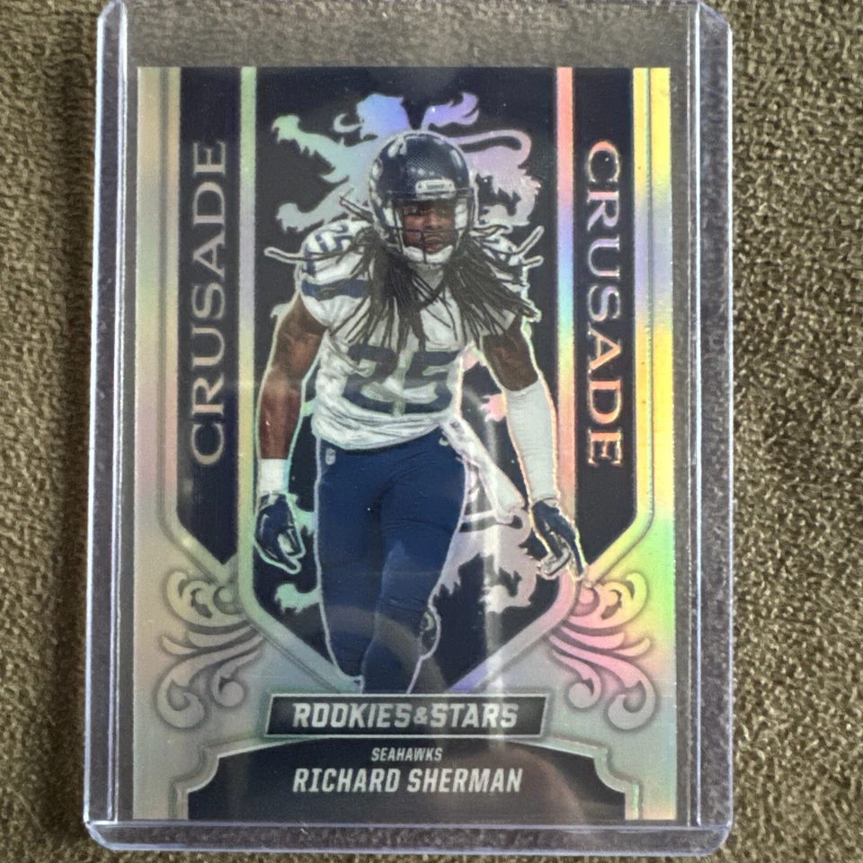 2023 Panini Rookies & Stars Richard Sherman CRUSADE HOLO SILVER PRIZM #CR-28 - Image 3 of 3