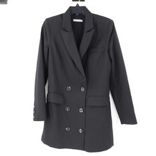 REFORMATION Blazer dress Womens S/M Double Breasted Black pockets cocktai career
