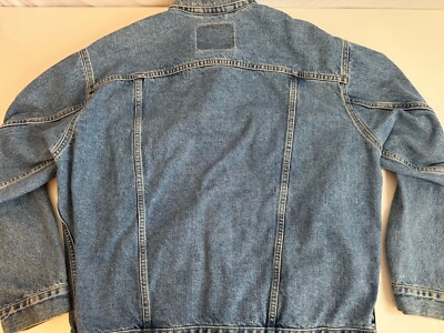 ジャケット・アウター STAMPED DENIM JACKET DARK BLUE L Levi Strauss Dark Blue Denim Jacket - Etsy