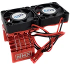 NEW NHX / 550 Motor Aluminum Heat Sink with Twin Cooling Fan Red
