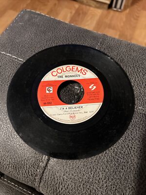 The Monkees I'm A Believer / Steppin Stone Record 45 RPM Vinyl | eBay