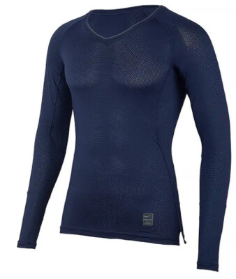 Nike GFA Pro Hypercool men's long sleeve compression top | Obsidian Blue | Large