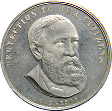 1892 Benjamin Harrison Medal  (0101)