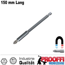 Magnet Bithalter 1/4" Verlängerung Akkuschrauber Bits 150 mm Extra Lang YT-04681