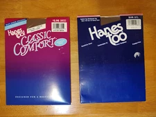 Lot of 2 Hanes Too! size CD Barely There pantyhose classic comfort, control top
