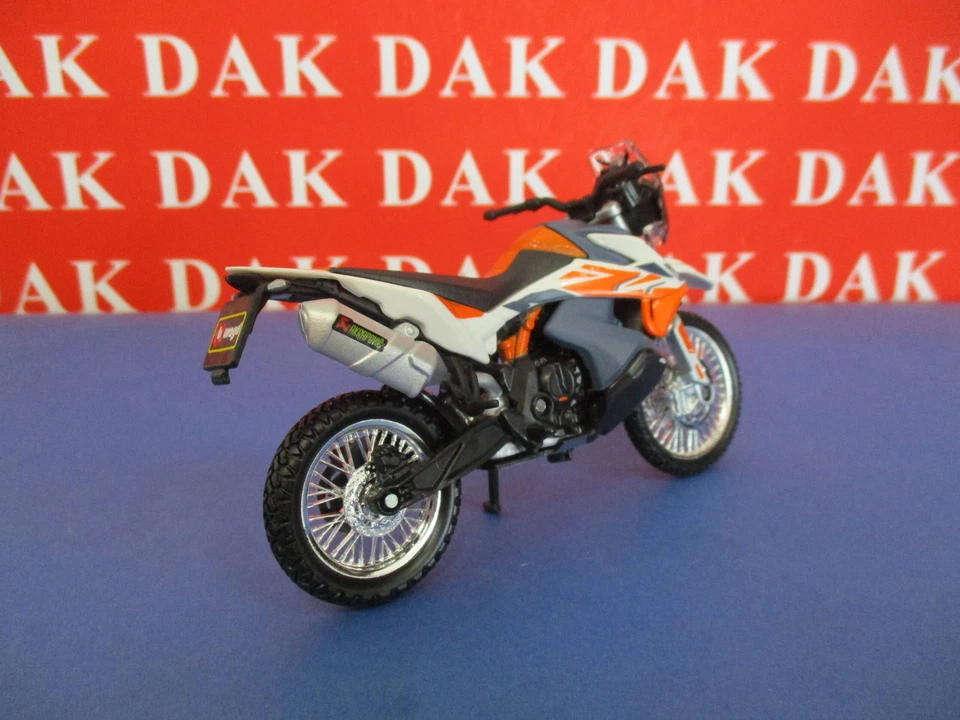 Die cast 1/18 Modellino Moto KTM 790 Adventure R Rally by Burago - Immagine 3 di 4