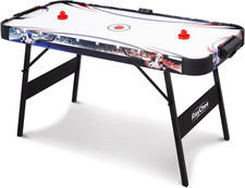 Foldable Air Hockey Table, Folding Indoor Hockey Game Table with Powerful Motor,