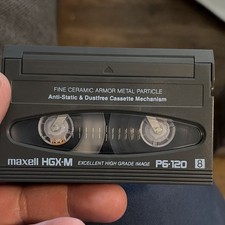 Maxell HGX-M P6-120 8mm Camcorder Video Tape Cassette 120 min Metal Particle