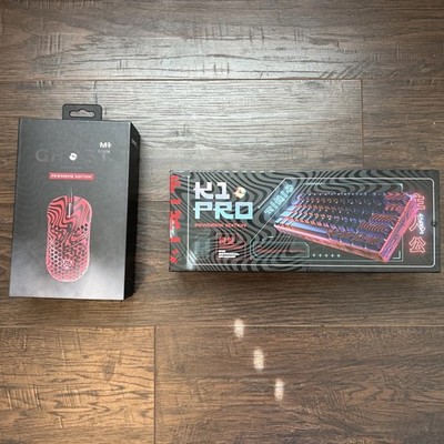 Keyboard GHOST K1 Pro PewDiePie, Glorious keycaps, GHOST wired PewDiePie Mouse